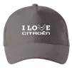 Кепка I love Citroen Серый фото
