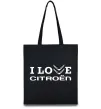 Еко-сумка I love Citroen Чорний фото