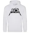Чоловіча толстовка (худі) Metallica band Сірий меланж фото