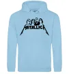 Мужская толстовка (худи) Metallica band Голубой фото
