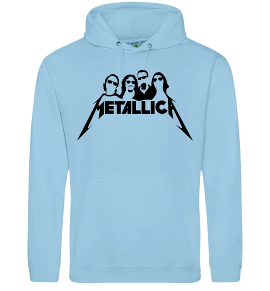 Жіноча толстовка (худі) Metallica band Блакитний фото