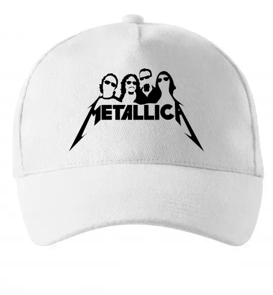 Кепка Metallica band Білий фото