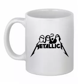 Чашка керамічна Metallica band Білий фото