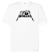 Футболка Оверсайз Metallica band Белый Футболка Оверсайз Metallica band Белый фото