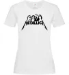 Жіноча футболка Metallica band Білий фото