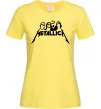 Жіноча футболка Metallica band Лимонний фото