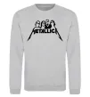 Свитшот Metallica band Серый меланж фото