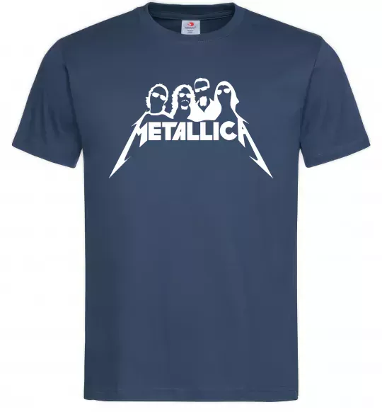 Чоловіча футболка Metallica band Темно-синій фото