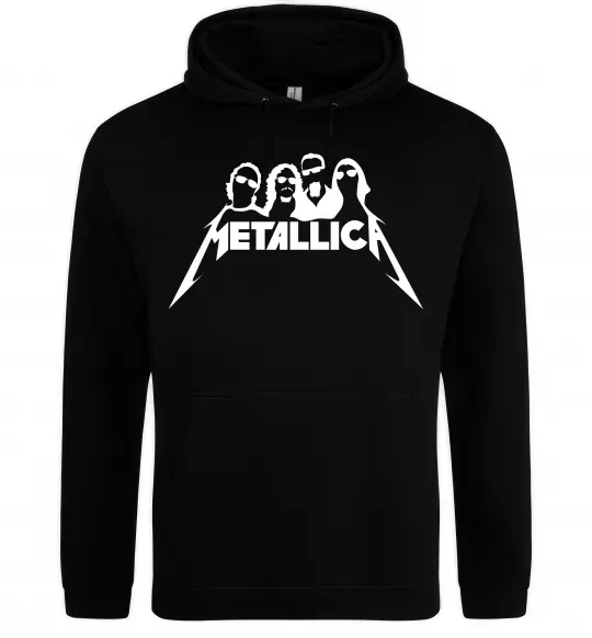 Женская толстовка (худи) Metallica band Черный фото