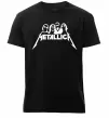 Мужская премиум футболка Metallica band Черный фото
