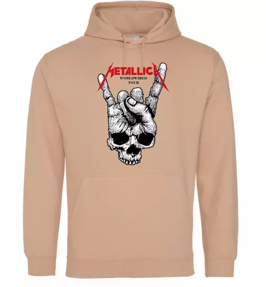 Жіноча толстовка (худі) Worldwired tour Metallica Пісочний фото
