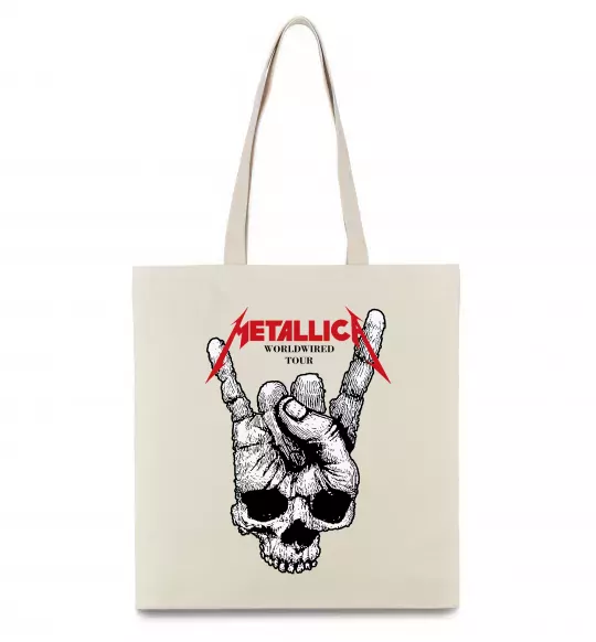Эко-сумка Worldwired tour Metallica Бежевый фото