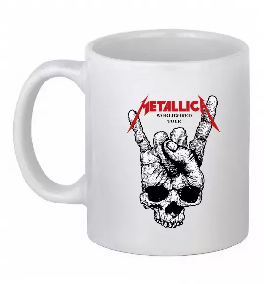 Чашка керамічна Worldwired tour Metallica Білий фото