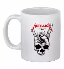 Чашка керамічна Worldwired tour Metallica Білий фото