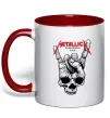 Чашка с цветной ручкой Worldwired tour Metallica Красный фото