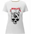 Женская премиум футболка Worldwired tour Metallica Белый фото