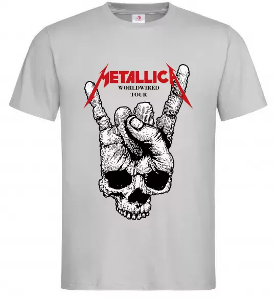Чоловіча футболка Worldwired tour Metallica Сірий фото