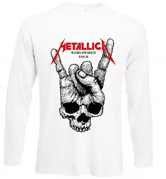 Лонгслів Worldwired tour Metallica Білий фото