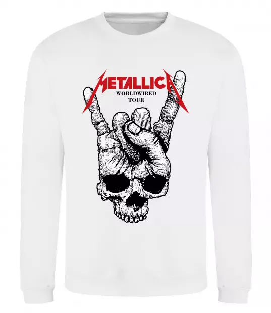 Світшот Worldwired tour Metallica Білий фото