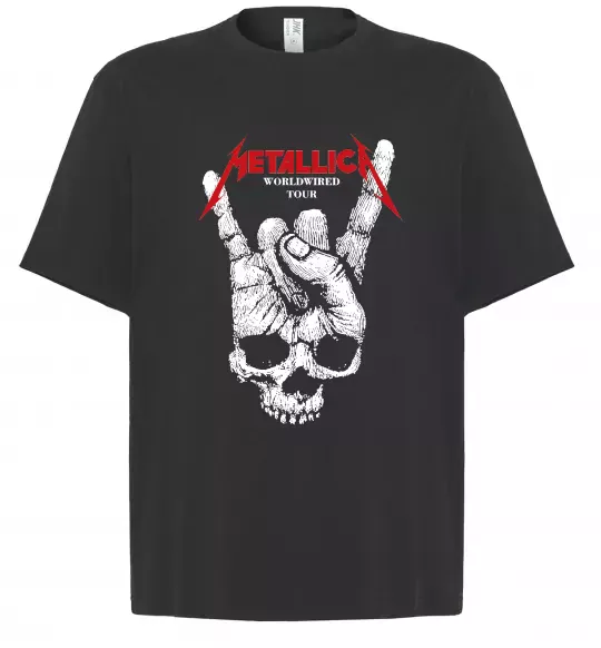 Футболка Оверсайз Worldwired tour Metallica Черный фото