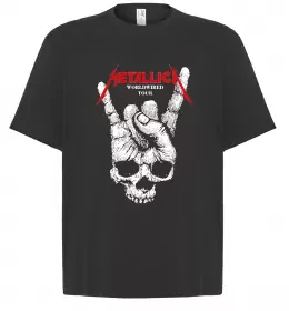 Футболка Оверсайз Worldwired tour Metallica Черный фото