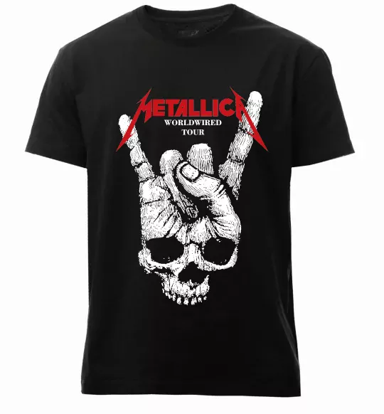 Мужская премиум футболка Worldwired tour Metallica Черный фото