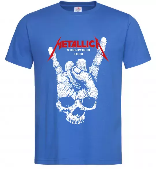 Чоловіча футболка Worldwired tour Metallica Яскраво-синій фото