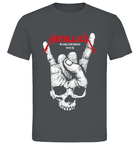 Чоловіча футболка Worldwired tour Metallica Графіт фото