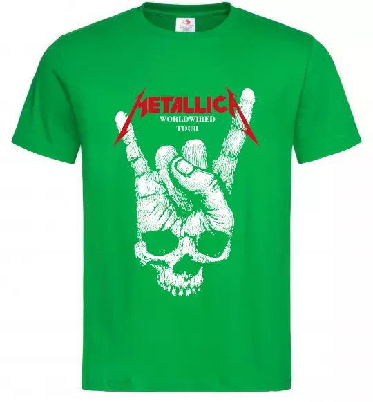 Чоловіча футболка Worldwired tour Metallica Зелений фото