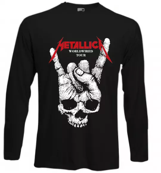Лонгслів Worldwired tour Metallica Чорний фото