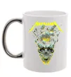 Чашка с цветной ручкой Metallica time skull Серебро фото