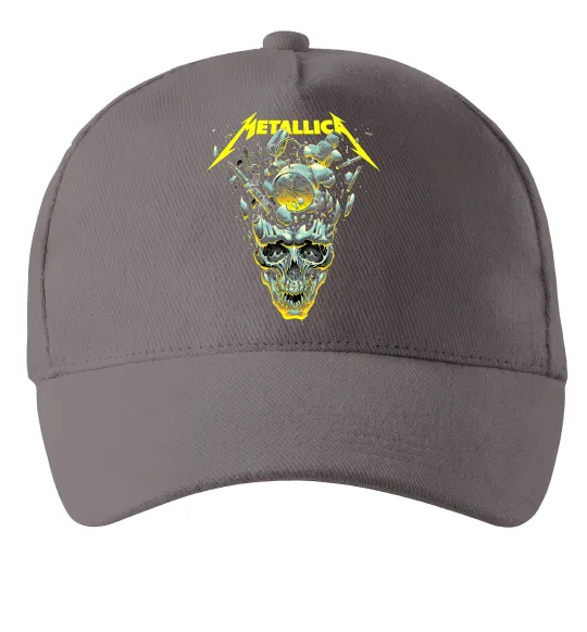 Кепка Metallica time skull Сірий фото