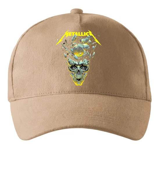 Кепка Metallica time skull Песочный фото