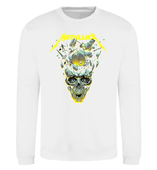 Свитшот Metallica time skull Белый фото