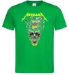 Чоловіча футболка Metallica time skull Зелений фото