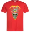 Чоловіча футболка Metallica time skull Червоний фото