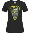 Жіноча футболка Metallica time skull Чорний Жіноча футболка Metallica time skull Чорний фото