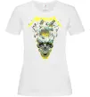 Жіноча футболка Metallica time skull Білий Жіноча футболка Metallica time skull Білий фото