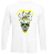 Лонгслив Metallica time skull Белый фото