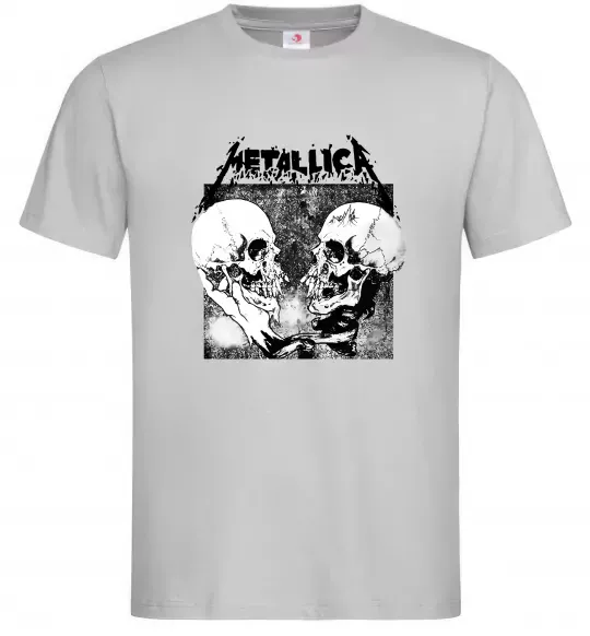 Мужская футболка Metallica skulls Серый фото
