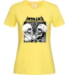 Жіноча футболка Metallica skulls Лимонний фото