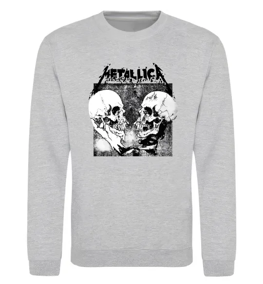 Свитшот Metallica skulls Серый меланж фото