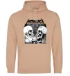 Женская толстовка (худи) Metallica skulls Песочный Женская толстовка (худи) Metallica skulls Песочный фото