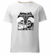 Мужская премиум футболка Metallica skulls Белый фото