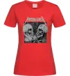 Жіноча футболка Metallica skulls Червоний фото