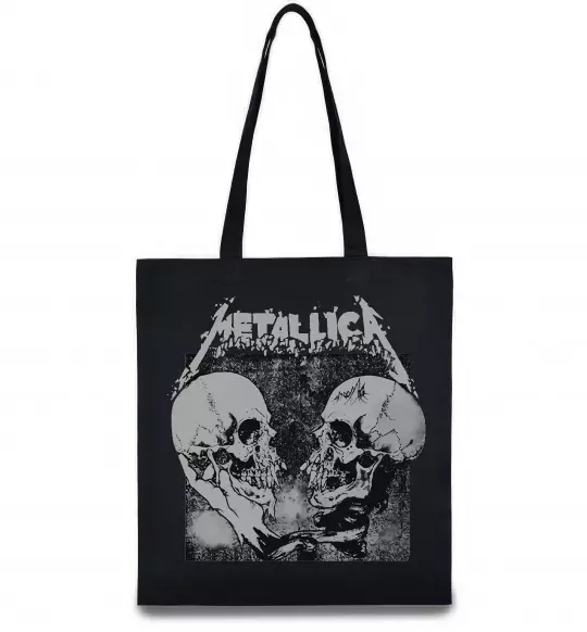 Эко-сумка Metallica skulls Черный фото