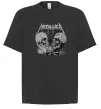 Футболка Оверсайз Metallica skulls Чорний Футболка Оверсайз Metallica skulls Чорний фото
