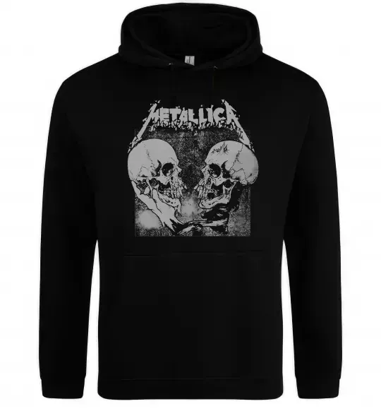 Мужская толстовка (худи) Metallica skulls Черный фото