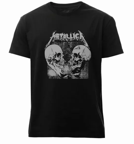 Мужская премиум футболка Metallica skulls Черный фото