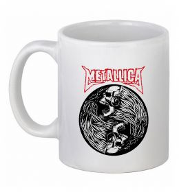 Чашка керамическая Металіка череп в навушниках